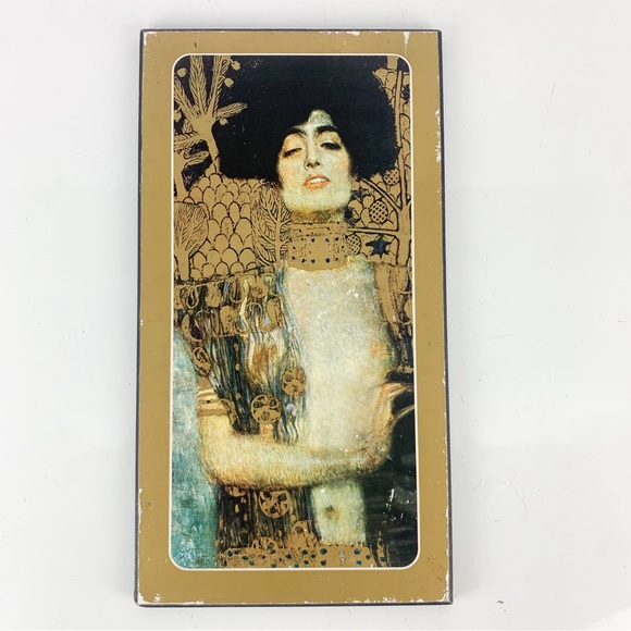 Vintage Gustav Klimt Judith Holofernes Wall Art Print Board Athena International - Picture 7 of 10